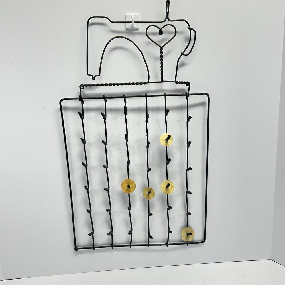 Vintage Novelty Craft Room Thread Storage Organizer Rack Ackfeld Style